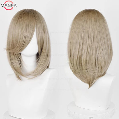 Anime Cosplay Wig - 40cm Medium Straight Wig with Bangs