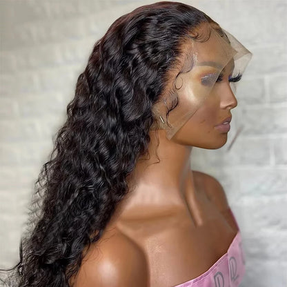 220 Raw Deep Water Wave Human Hair 13x6 Hd Curly Lace Frontal Wigs 30 40 Inch Pre Plucked Natural