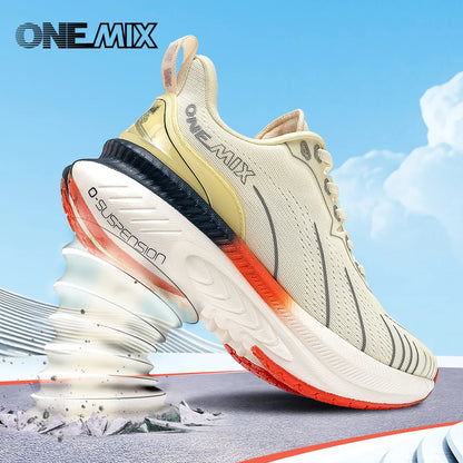 Cushioning Running Shoes Unisex – Non-Slip, Lace-Up Sports Sneakers for Heavy Runners