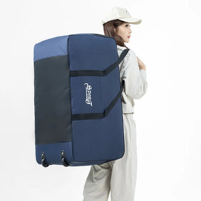 Large Capacity Foldable Travel Bag with Wheels