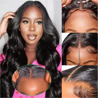 Body Wave Lace Front Wig – Human Hair, HD Transparent, Glueless