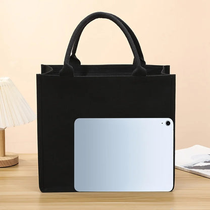 Large Canvas Tote Bag – Thickened Heavy-Duty Handbag for Men & Women