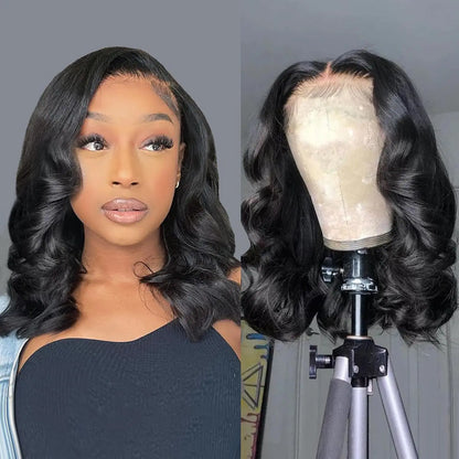 Body Wave Bob Wig - Glueless HD Lace Front Human Hair Wig