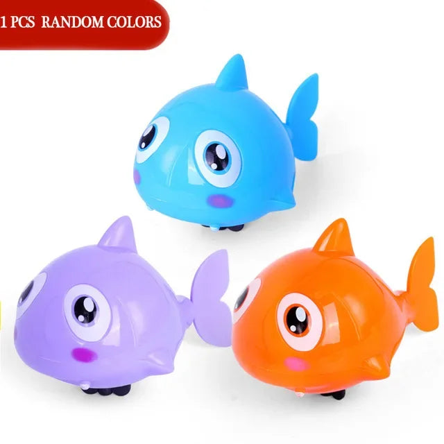 Wind-Up Baby Bath Toy Cute Cartoon Swimming Fish