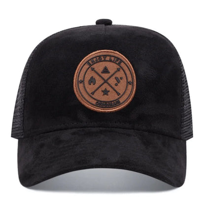 Enjoy Life Patch Trucker Baseball Cap – Unisex