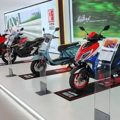 Motorcycle Parking Mat – Racing Display Carpet for Bike & Garage