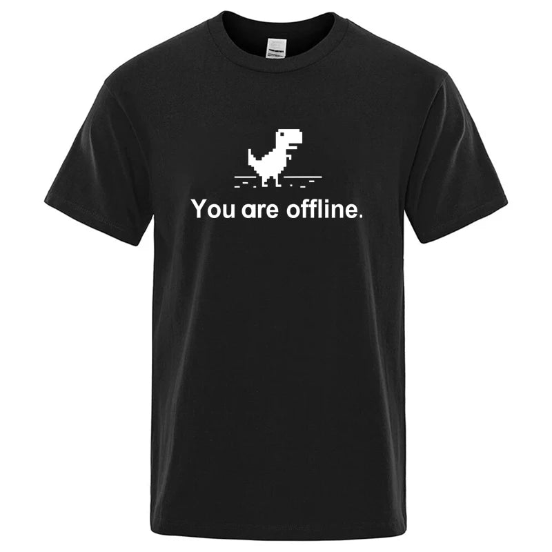 Funny Dinosaur Graphic T Shirt Cotton Blend Casual Tee