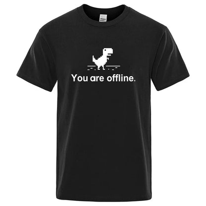 Funny Dinosaur Graphic T Shirt Cotton Blend Casual Tee