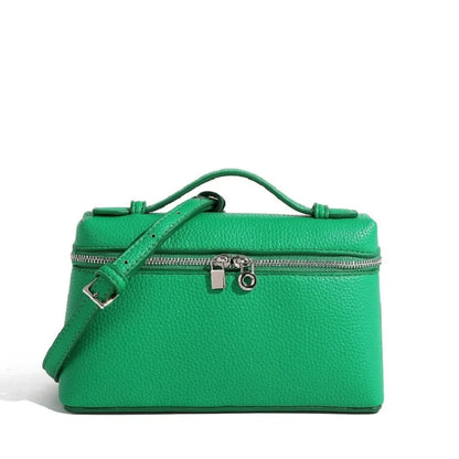 Mini Lychee Grain Leather Crossbody Bag for Women