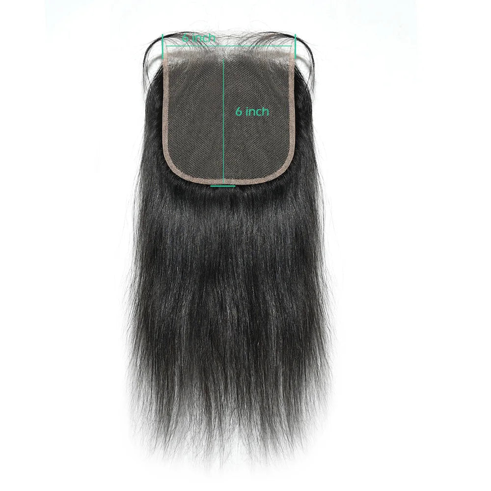 Straight Human Hair Lace Closure & Frontal - Remy Hair