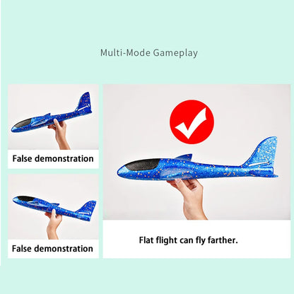 Large Foam Glider Plane Toy for Kids – 48cm Hand Throw Aircraft