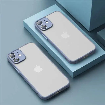 Shockproof Armor Matte Case Iphone 16 15 14 Plus 13 11 12 Pro Max Luxury Silicone Bumper Clear Hard