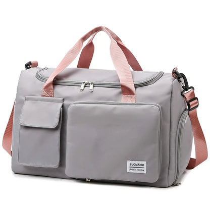 Weekender Duffle Bag with Shoe Compartment – Large Travel Bag