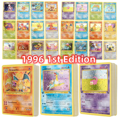 French Version 1996 Year 1st Edition Pok Mon Card Charizard Pikachu Mewtwo Blastoise Collecting Toys
