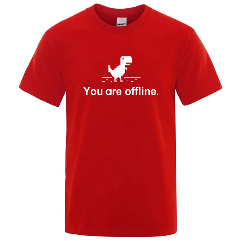Funny Dinosaur Graphic T Shirt Cotton Blend Casual Tee