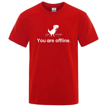 Funny Dinosaur Graphic T Shirt Cotton Blend Casual Tee