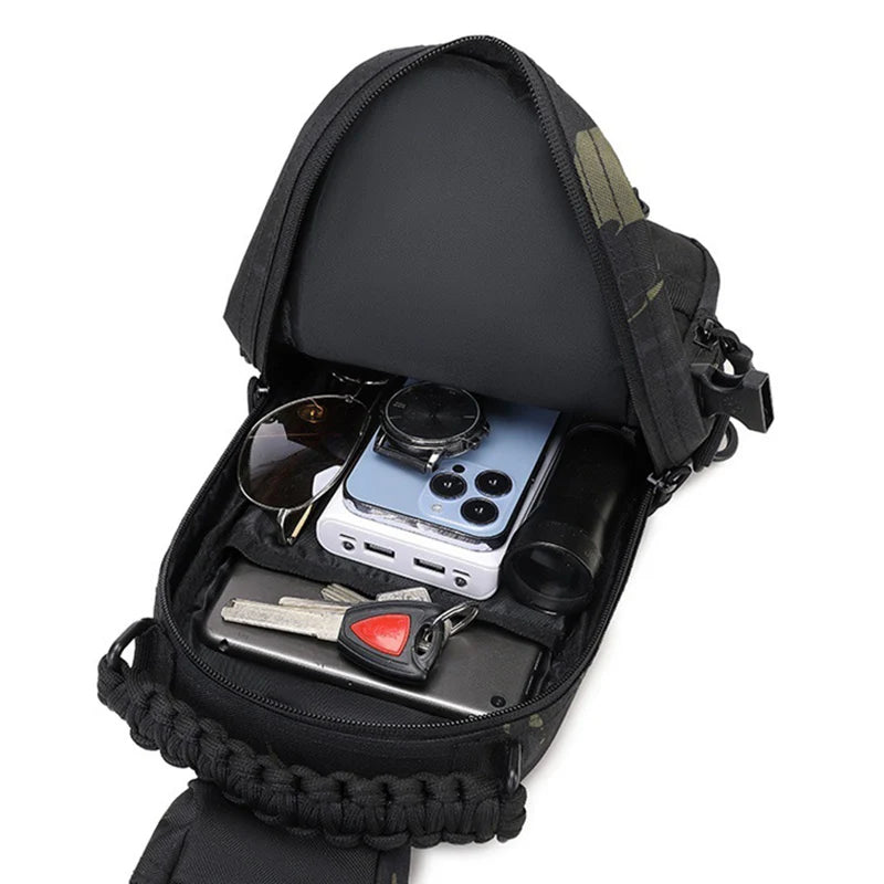 Tactical Chest Bag Men – Outdoor Sling Shoulder Pack for Hiking & Camping
