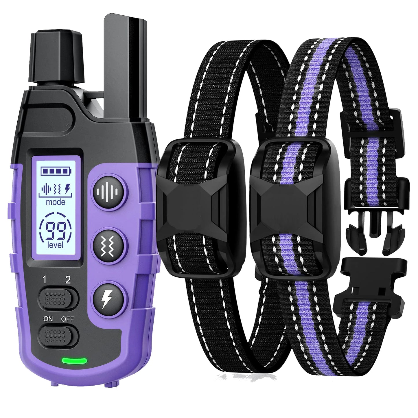 Electric Dog Training Collar – 3300ft Remote, Waterproof, for 5–120 lbs Dogs