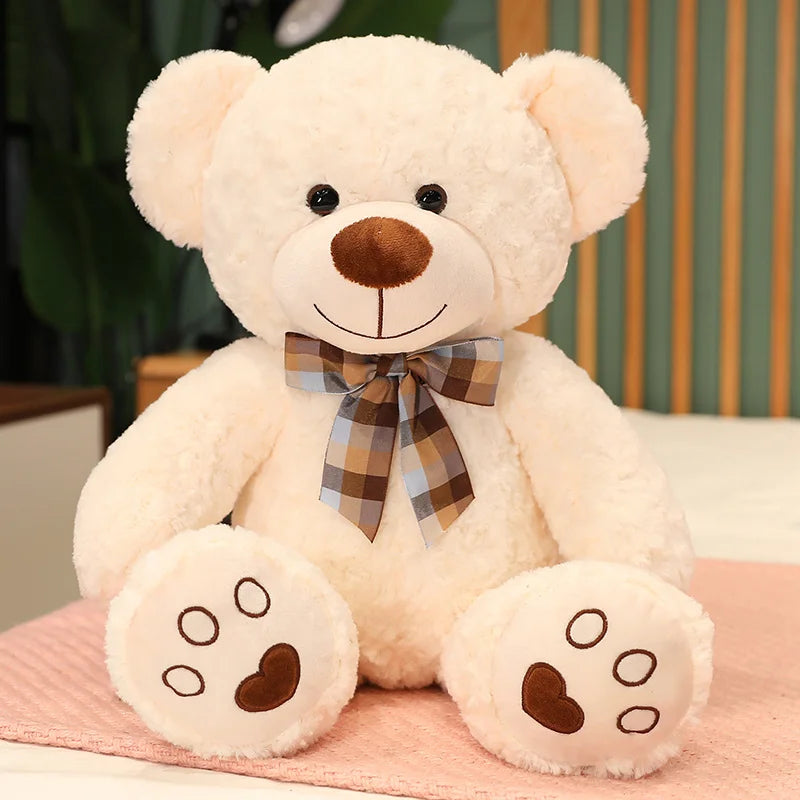 60cm Cute Classic Teddy Bear Plush Toys Kawaii Bow Tie Plushie Pillow Stuffed Soft Dolls Kids Girls