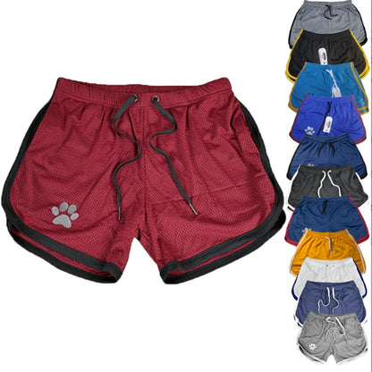 Men's Mesh Running Shorts Breathable Gym Fitness Short Pants