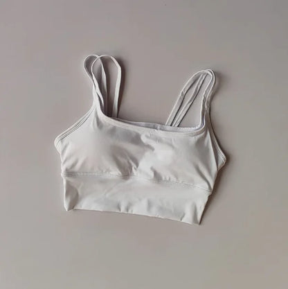Women's Padded Sports Bra – Shockproof Support Yoga Fitness Top