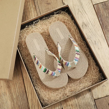 Women Flip Flops Summer Beach Platform Slippers Casual Outside Wedges Sandals Shoes