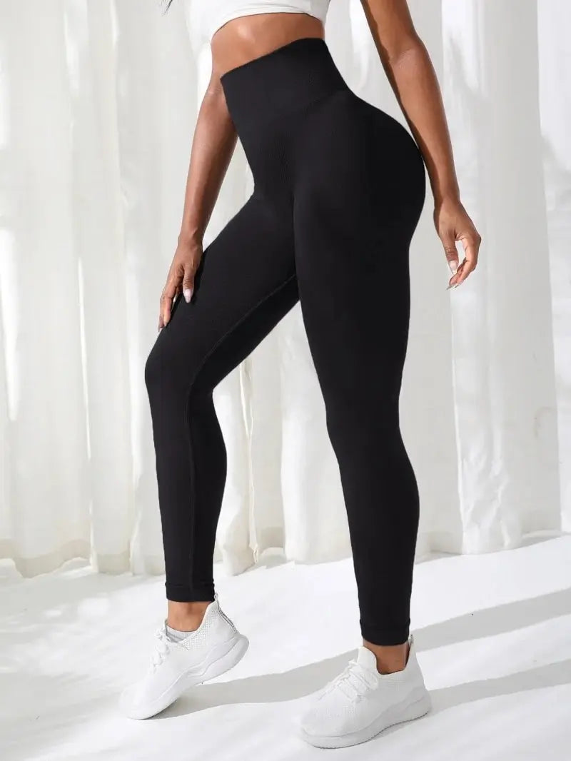 Seamless Yoga Leggings for Women – High Waist Gym Fitness Pants