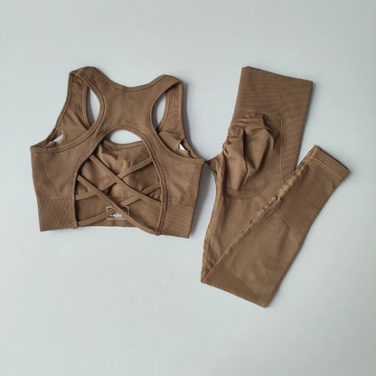 Women's 2-Piece Yoga Set – Sports Bra & High-Waist Leggings