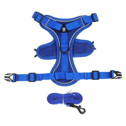 No-Pull Dog Harness & Leash Set – Adjustable Reflective Vest