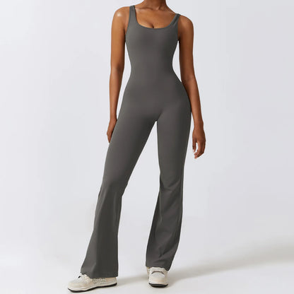 Women's Yoga Jumpsuit – Stretch Flare Fitness Romper
