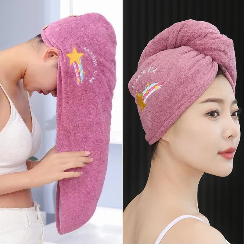 Microfiber Hair Towel Wrap – Quick Dry Turban for Women