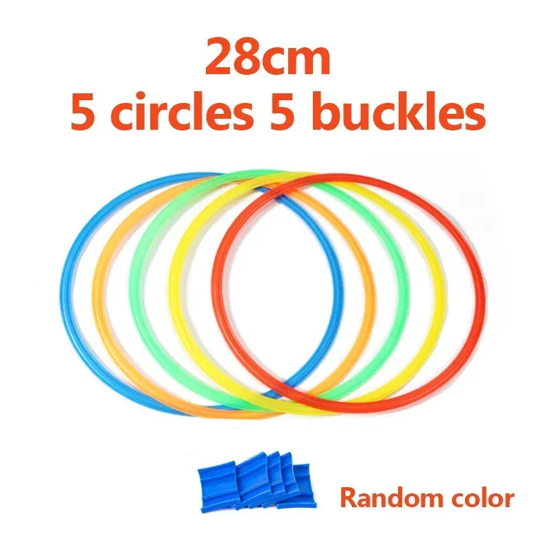 Kids Agility Jump Ring Set – Outdoor Sport Hoops with Connectors