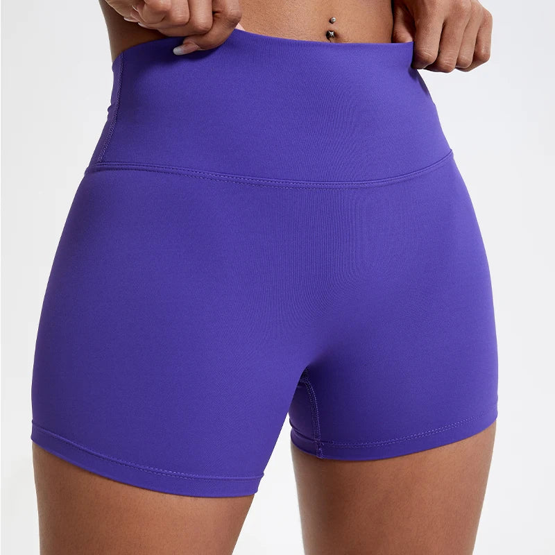 High-Waist Butt Lift Sports Shorts – Slim Fit Running & Cycling Shorts for Women