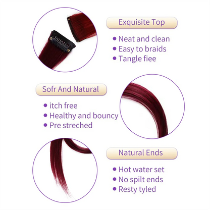 5pcs Set Long Straight Hair Extensions Synthetic Clip Women Halloween Christmas Party Cosplay