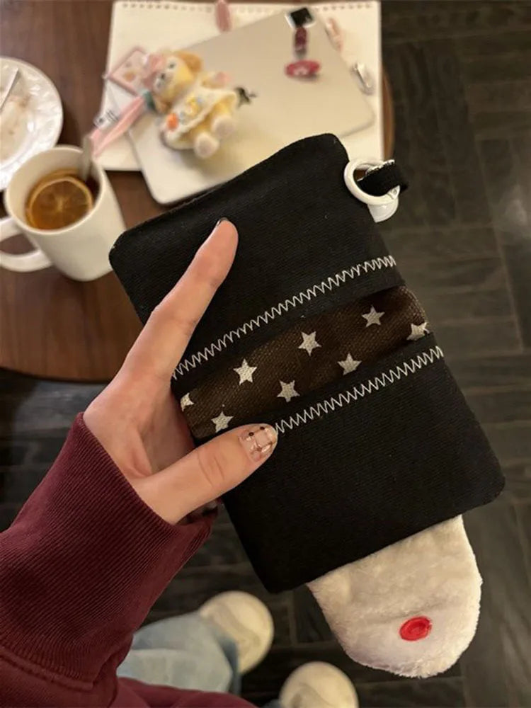 Cute Plush Coin Purse – Card Holder Wallet with Bell Charm