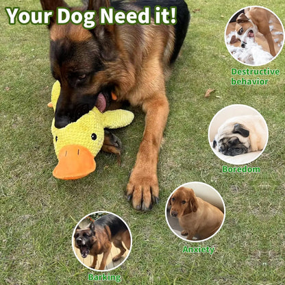 Squeaky Plush Duck Dog Toy – Soft Chew Toy for Dogs
