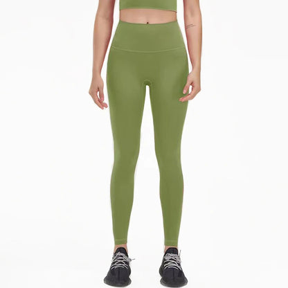Women's Nylon Yoga Pants – Gym Leggings with Elastic Waist
