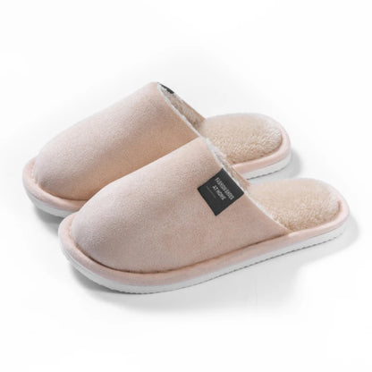 Trend Winter Couple Indoor Non-Slip Men Women Flip Flops Warm Slippers Home Slides Casual Bedroom