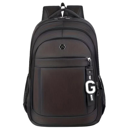 Oxford Laptop Backpack – Durable Multi-Zipper Work Bag for Men & Women