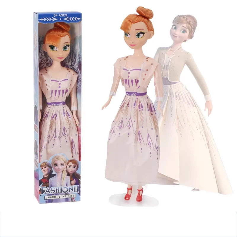 Frozen Princess Elsa & Anna Fashion Doll – 8 Styles, Movable Joints