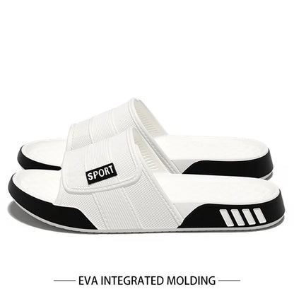 Men's Sport EVA Slippers – Soft Sole Plus Size Indoor & Outdoor Slides