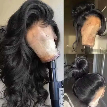 36 Inch Body Wave Lace Front Wigs Human Hair 250 Density 13x4 Hd Pre Plucked Natural Hairline Baby