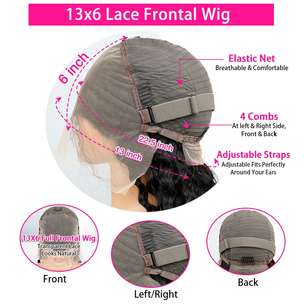 Hd Transparent Lace 200 Density 13x4 13x6 Full Frontal 99j Burgundy Preplucked Colored Deep Wave