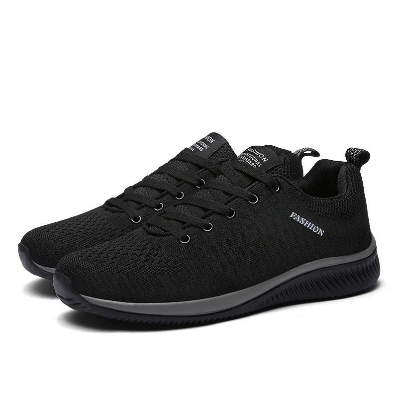 Men's Breathable Knit Sneakers – Lightweight Running & Walking Shoes