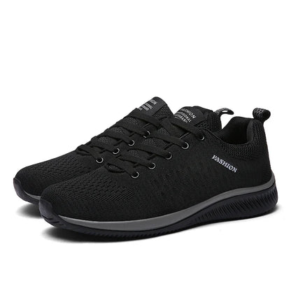 Men's Breathable Knit Sneakers – Lightweight Running & Walking Shoes