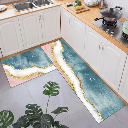 Anti-Slip Kitchen Floor Mat Set – Soft Washable Area Rug for Kitchen, Bedroom & Hallway