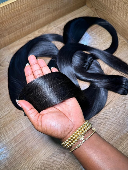Brazilian Long Straight Hair 26 28 30 Inch 15a Human Bundles Bone Unprocessed Virgin 1