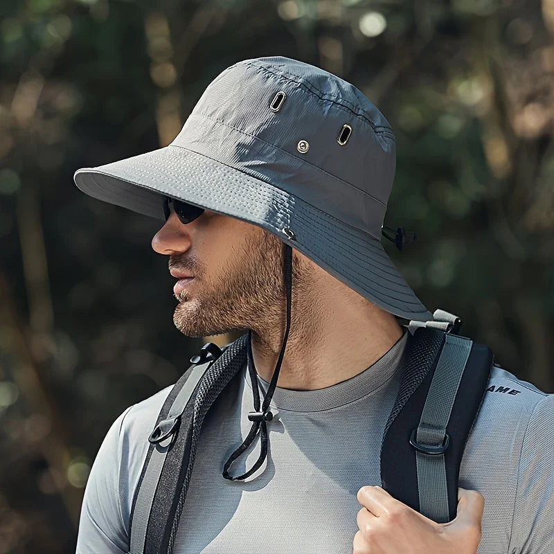 Waterproof Bucket Hat – Men's Breathable Outdoor Sun Hat