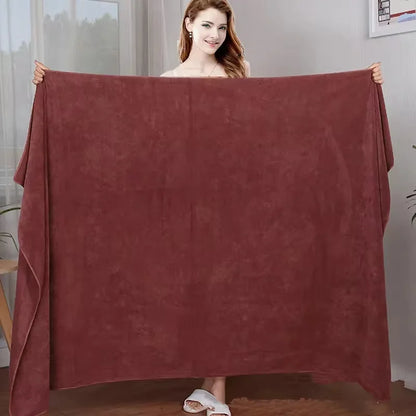 Large Soft Absorbent Bath Towel – Double-Sided, Non-Linting