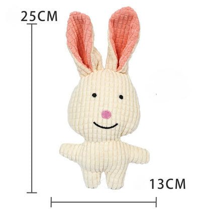 Plush Squeaky Dog Toy – Bite-Resistant Animal Chew Toy for Dogs